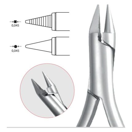 Lightwire Bird Beak Plier Serrated 0,7 mm