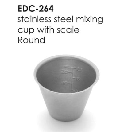 stainless steel mixing  cup with scale Round