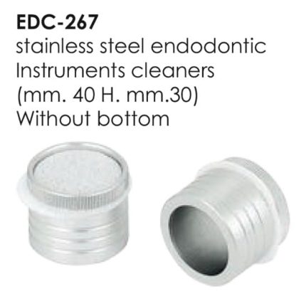 stainless steel endodontic Instruments cleaners (mm. 40 H. mm.30) Without bottom