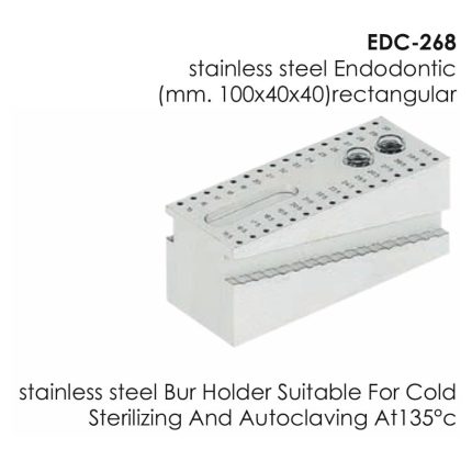 stainless steel Endodontic (mm. 100x40x40)rectangular